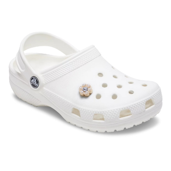 Crocs Jibbitz™ charms Tiny Silver and Pearl Flower
